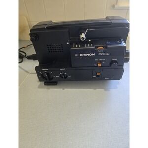 Chinon‎ Sound 2500GL Vintage 8mm Reel Projector - Missing Power Cord - Untested